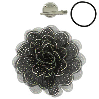 2 IN 1 FLORAL BLOOM HAIR CLIP BROOCH PIN